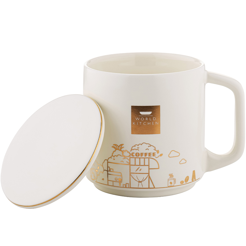 康宁餐具WORLD KITCHEN乐滋咖啡杯350ml(单位:个） 米白