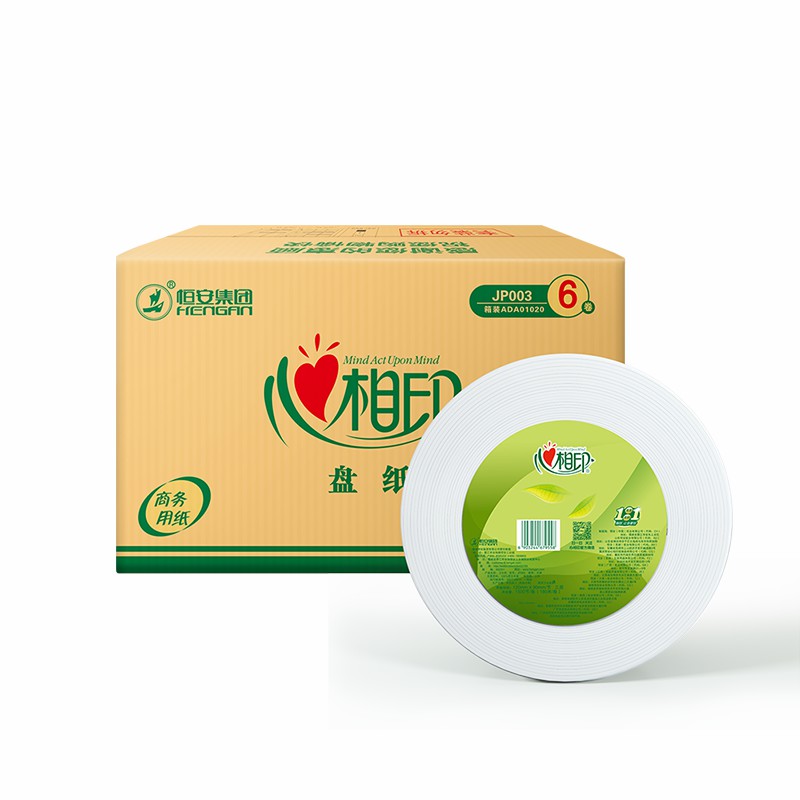 心相印三层珍宝纸180米JP003（6卷）箱装 白色