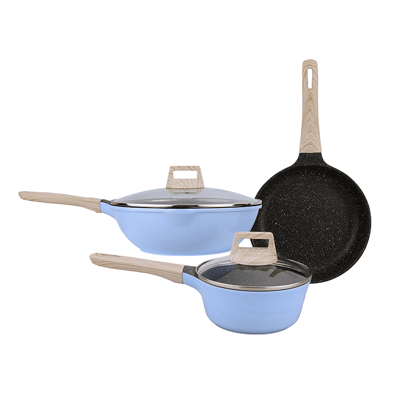 AMERCOOK阿米尔AC-0106.03莫兰迪尚品套装30+24+18CM（单位：套） 天蓝色