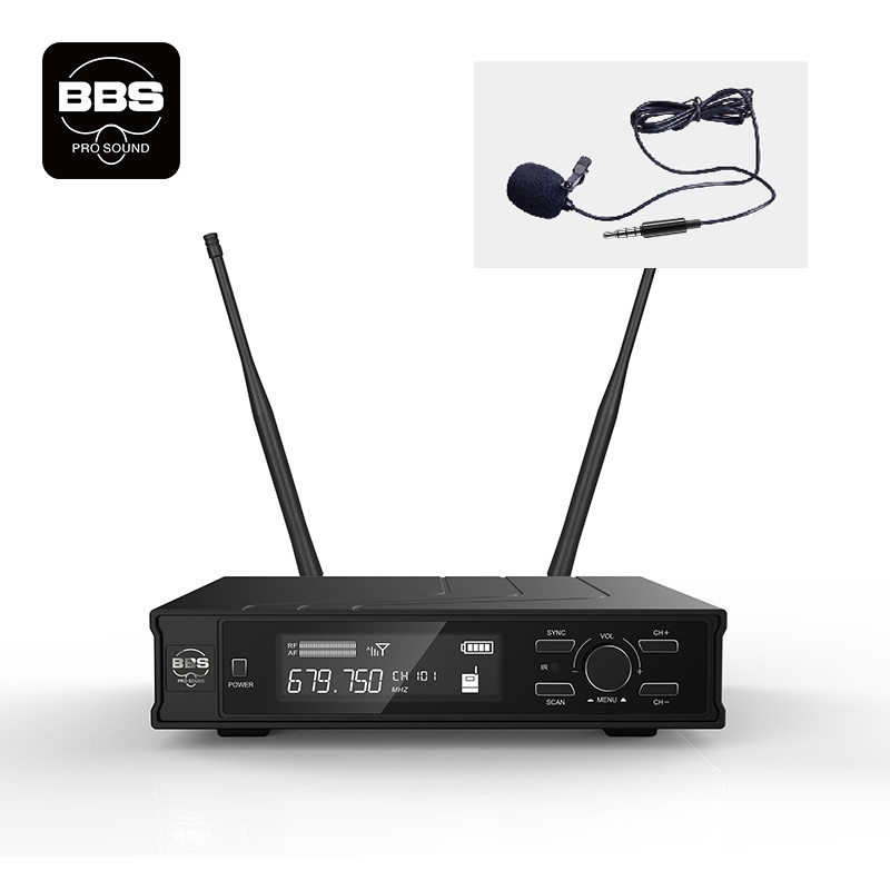 BBS 真分集接收会议无线麦克风 PA-1（主机+单领夹） 套 黑色