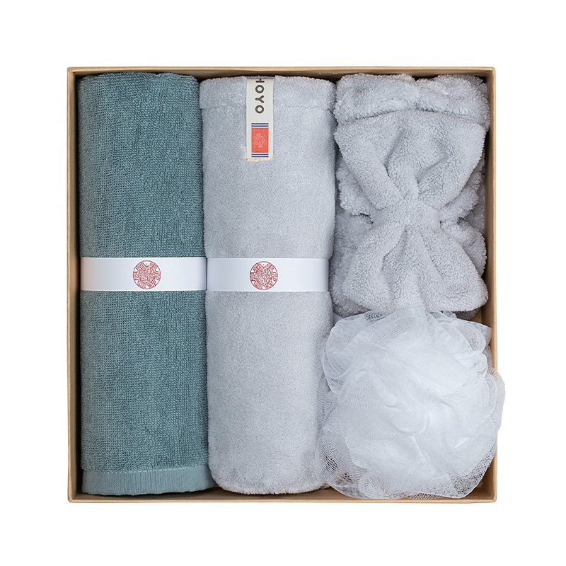 HOYO   洗漱4件套    7246   套 蓝灰色 组合装