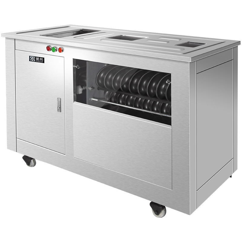 圣托（Shentop）全自动馒头机商用 学校食堂不锈钢馒头成型机 仿手工方形圆形做馒头机器 STMG-M60（单位：台）） 不锈钢色