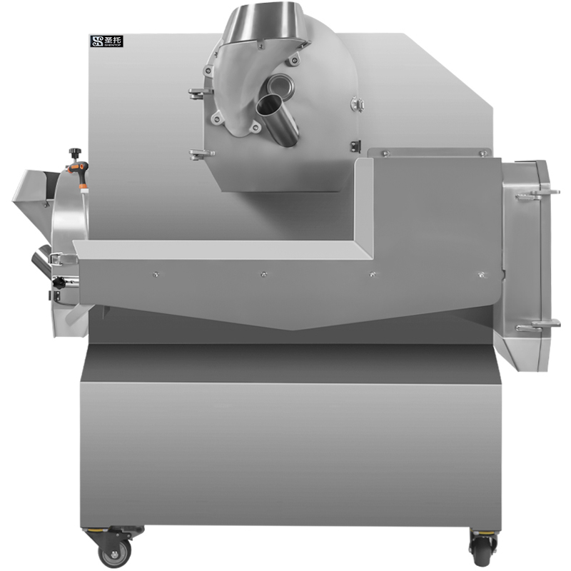 圣托（Shentop）多功能智能切菜机商用 饭店厨房蔬菜切丁切粒机 土豆切片切丝机豆角切段机STY-QT3（单位：台）） 不锈钢色