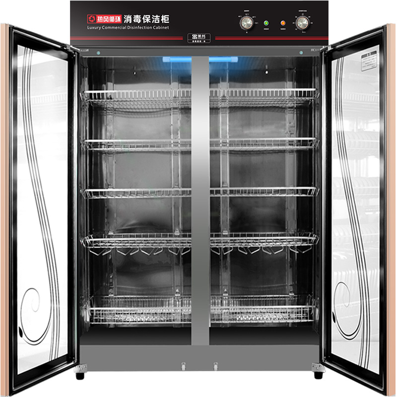 圣托（Shentop）消毒柜 立式双开门不锈钢大容量紫外线臭氧热风循环餐具碗筷收纳厨房食堂消毒碗柜 YTP910-C7