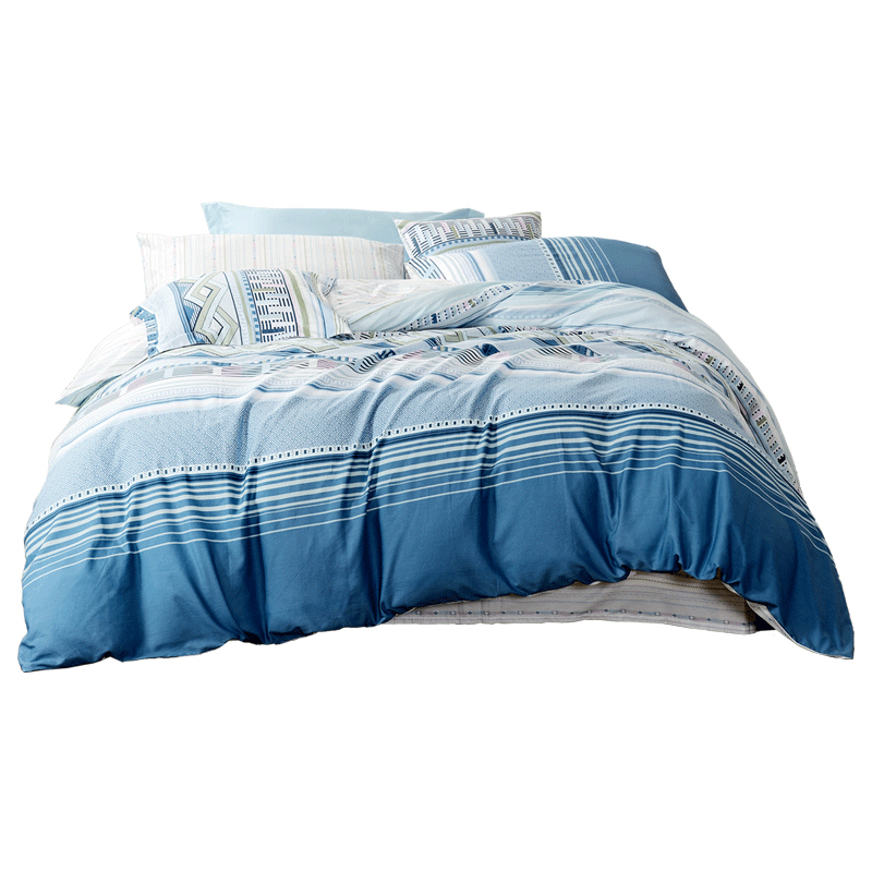 富安娜磨毛抗菌四件套/漫游天际203*229cm（单位：套） 蓝色