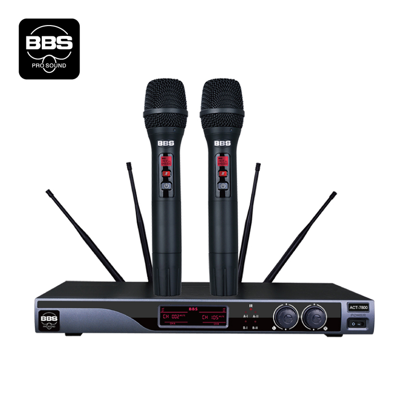 BBS 会议室、多功能报告厅、教学、演讲培训政务企业会议系统 ACT-7800（主机+2手持) 套 黑色