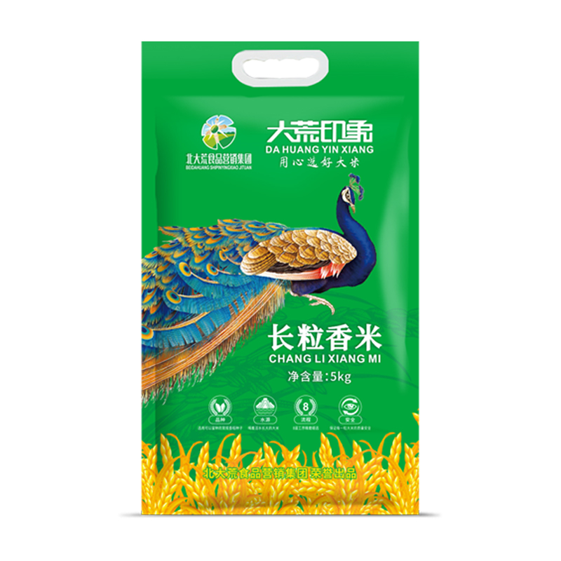大荒印象长粒香米5kg袋装（单位：袋） 松石绿