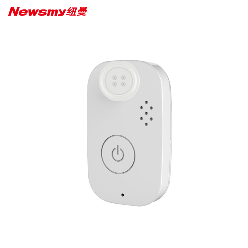 纽曼（Newsmy）gps定位器纽扣式4G老人儿童小孩防走失丢失双向通话定位仪防拆卸 个 白色