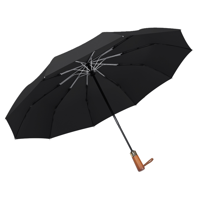 美度全自动雨伞10骨折叠防风M3018  58.5cm*10k/把 黑色