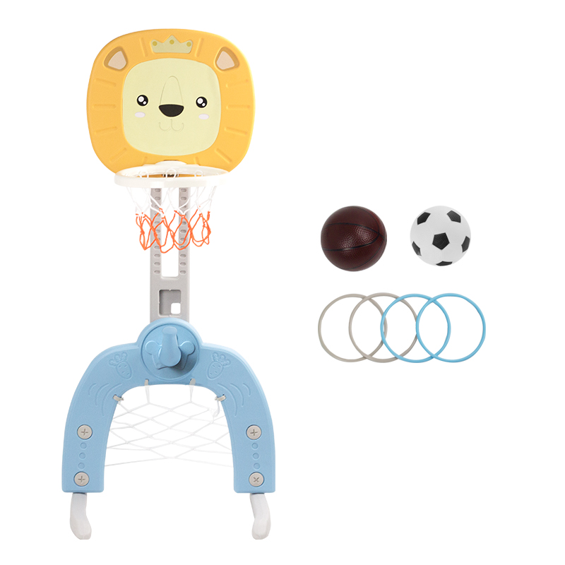 婴侍卫  儿童三合一篮球架运动玩具（篮球+足球+套圈） SMALQJ08 只 如示