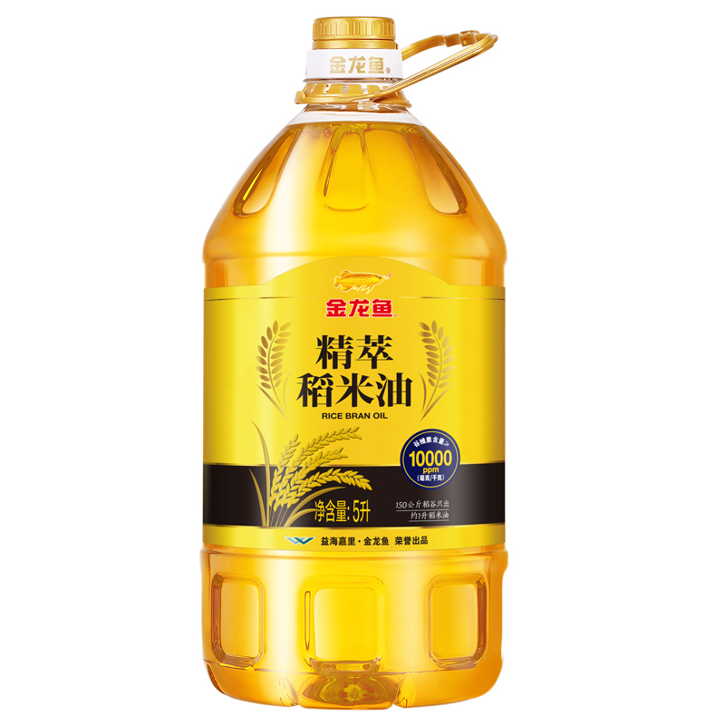 金龙鱼精萃稻米油 5L 瓶 无色