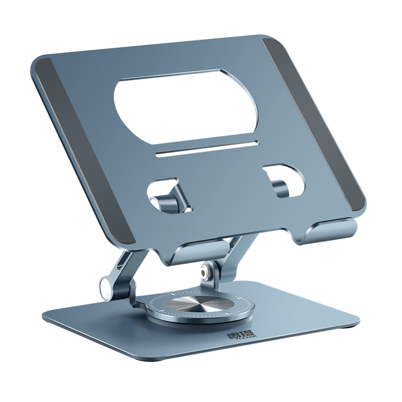 雷摄平板支架 360&deg;旋转桌面平板电脑升降折叠金属支架手机/平板 LS-XT5(单位：件） 精钢蓝