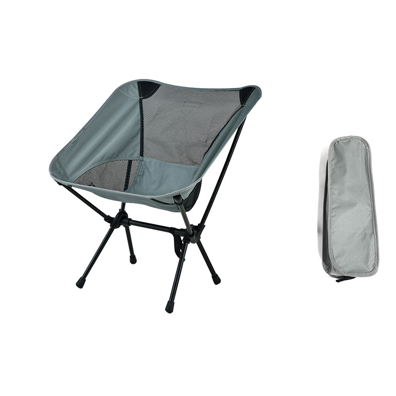 折叠式月亮椅小号 浅灰色