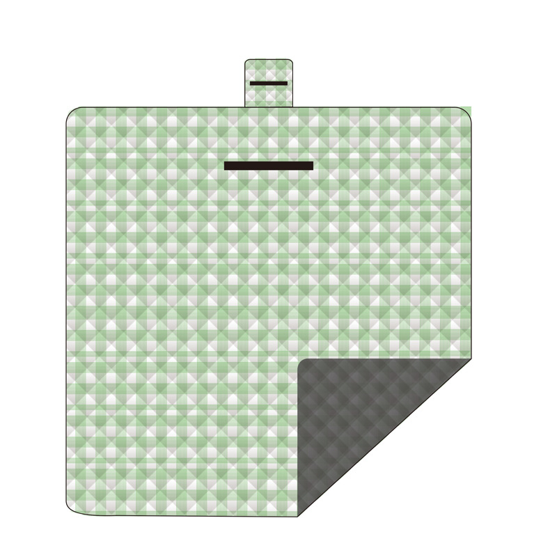 户外超声波野餐垫2*2m 绿白格 绿白格