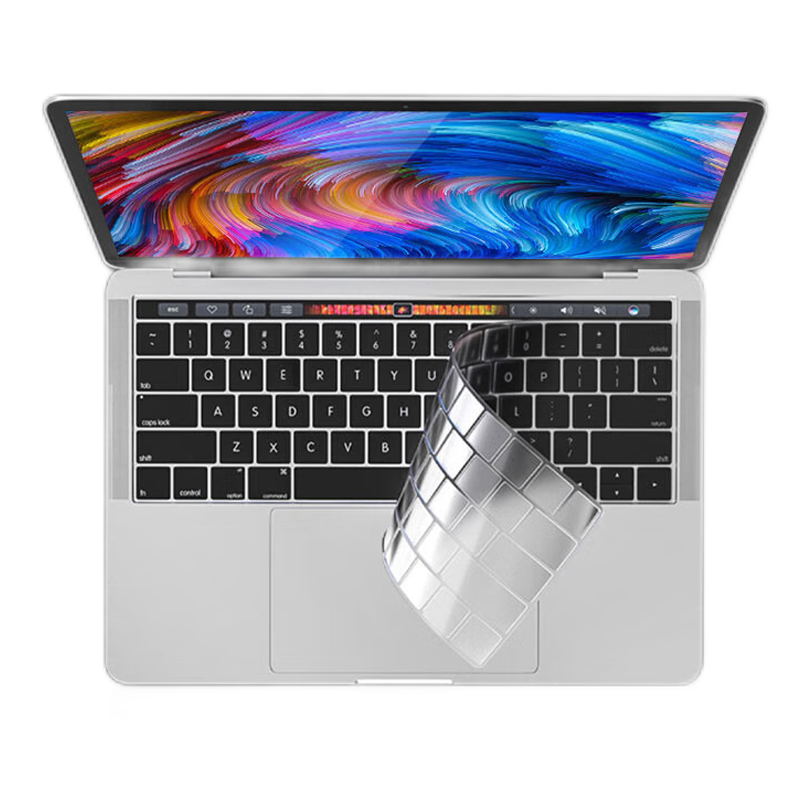 倍方 苹果电脑专用键盘膜 键盘保护膜 防水防尘膜 底部型号A2141/A2251黑色款