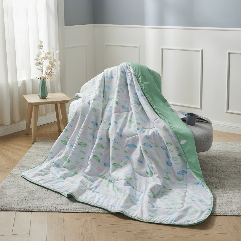 罗莱生活荣誉出品LOVO 春晓奕奕夏被150*200cm 松石绿