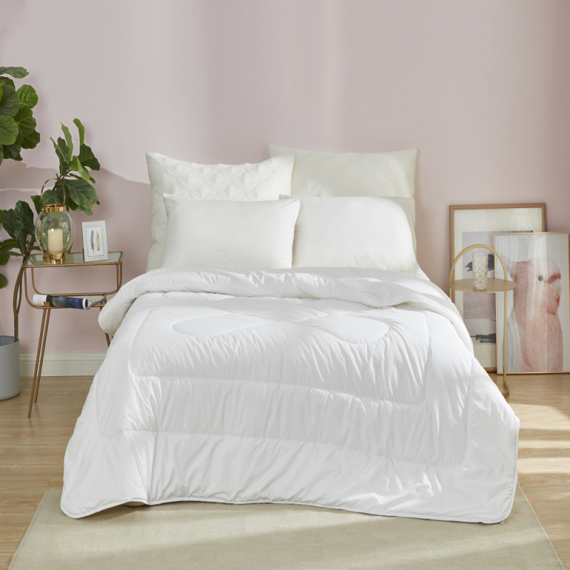 罗莱生活荣誉出品LOVO 思享全棉蚕丝冬被200*230cm 白色