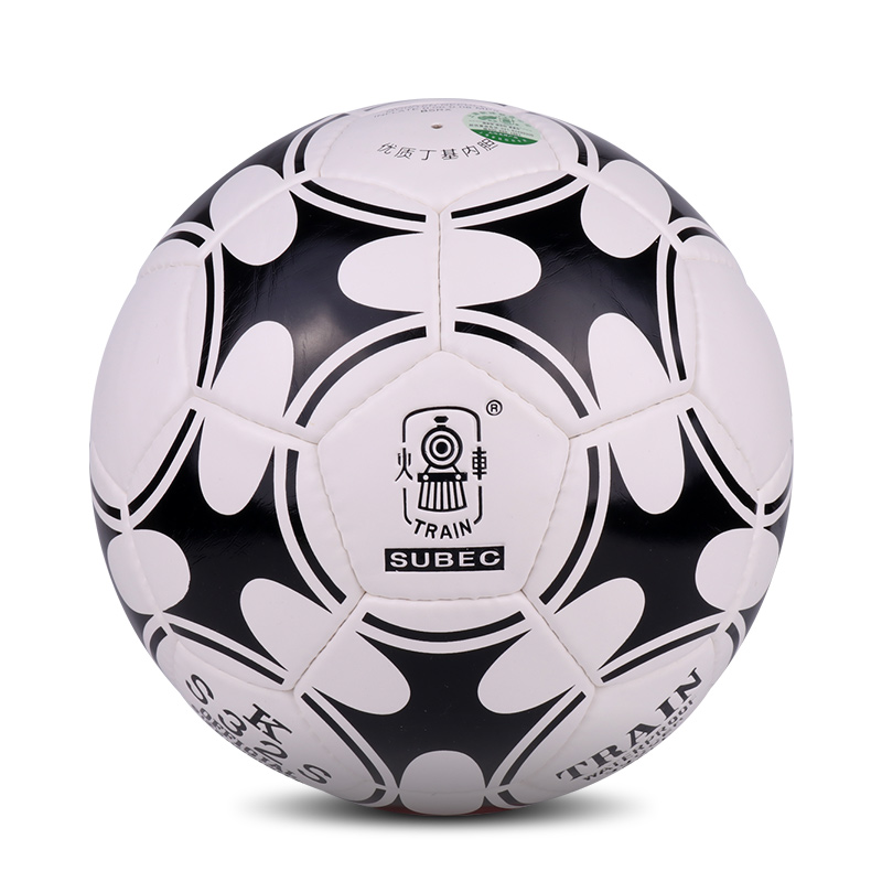 Train火车头 手缝耐磨PU材质 标准5号 比赛足球 火车KS32S 个 黑白