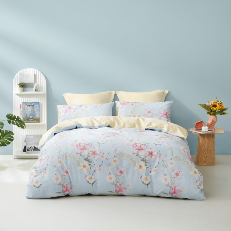 罗莱生活荣誉出品LOVO 花间谧语全棉四件套200*230cm  