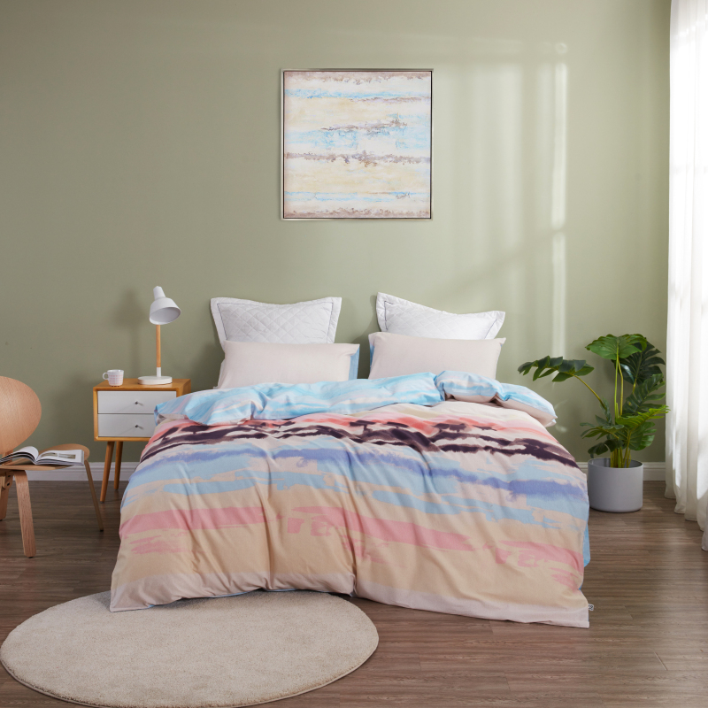 罗莱生活荣誉出品LOVO洛卡全棉磨毛四件套200*230cm  