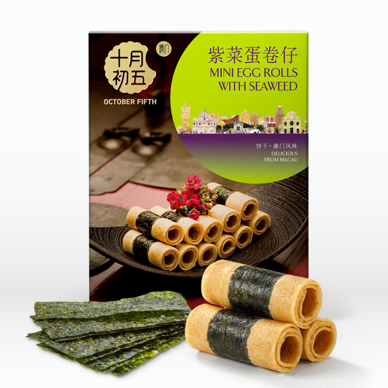 十月初五 紫菜蛋卷仔 96g*3盒 绿色