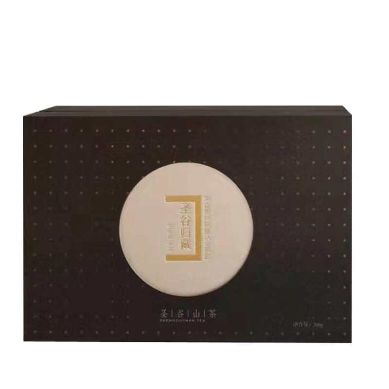 圣谷归藏金花白茶礼盒 象牙色