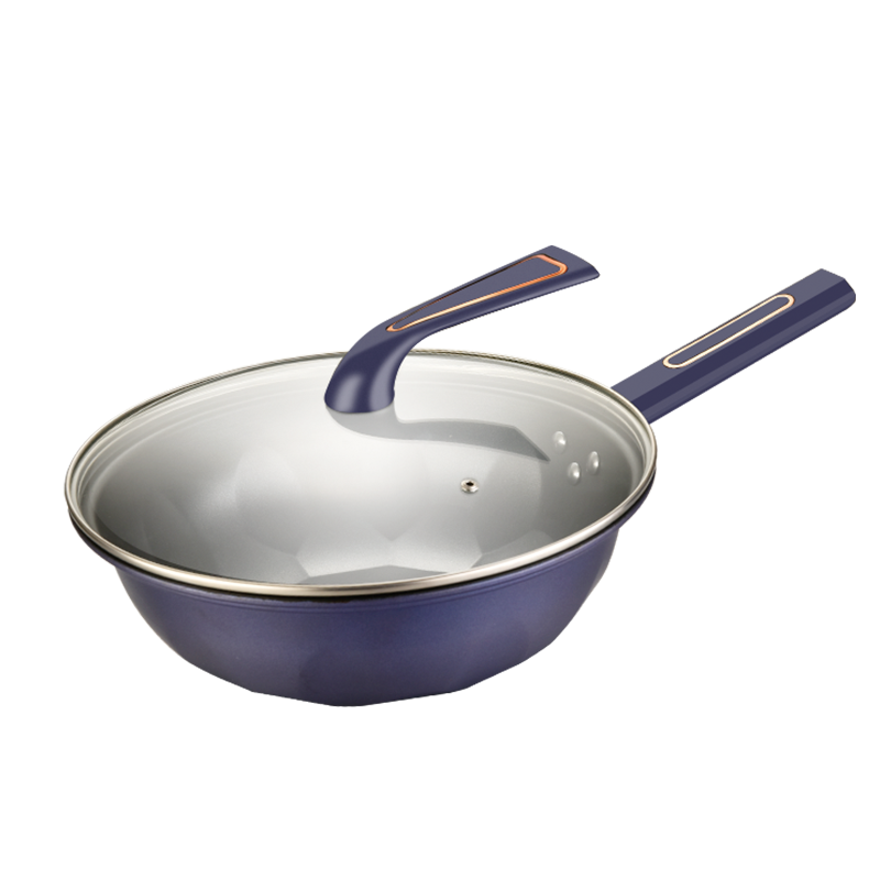 巴尔德 紫晶钻炒锅  BC-030（单位：套） 紫色