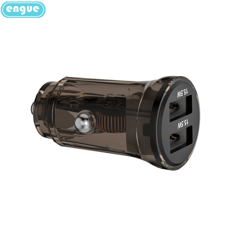 恩谷engue  2USB15W车载充电器 乐驰 EG-CM06 灰色