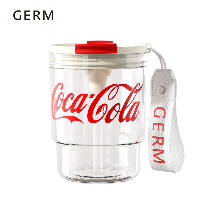 GERM可口可乐联名款竹简水杯冰透白 GE-CK23SS-S24-1 冰透白