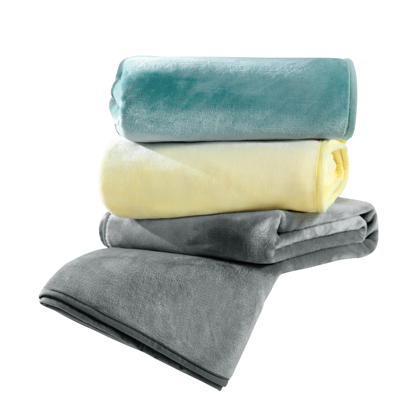 孚日家纺亲肤法兰绒毯150*200/单位：个 灰色