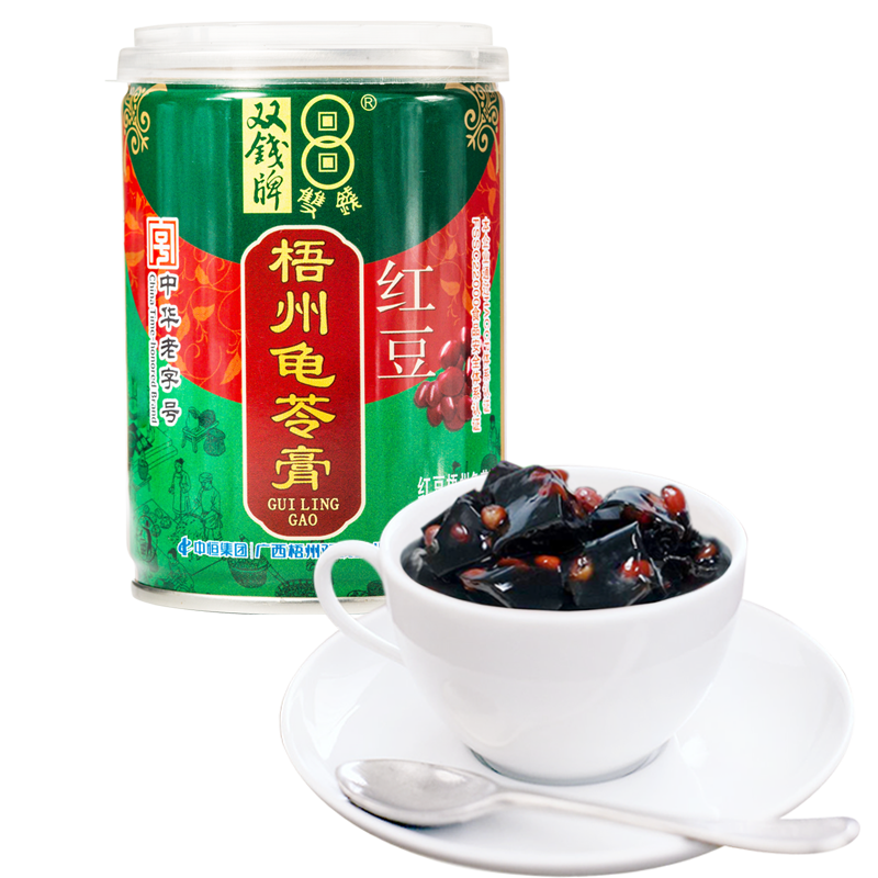 双钱红豆龟苓膏罐装礼盒250g*12罐单位：提 清新色