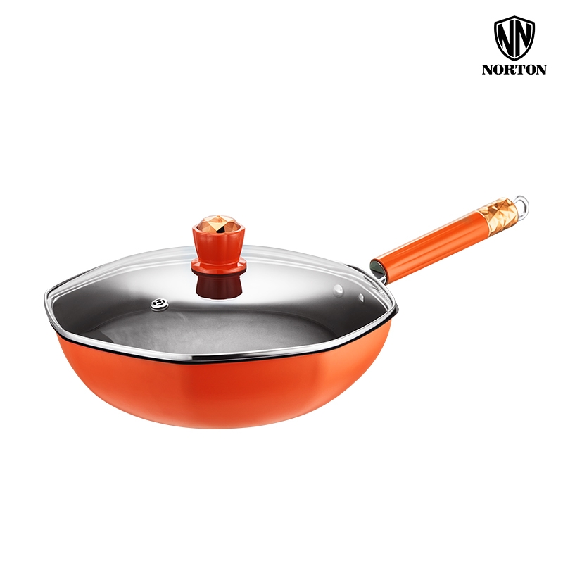 NORTON 乐橙不粘煎炒锅1JLC032（单位：套） 橙色