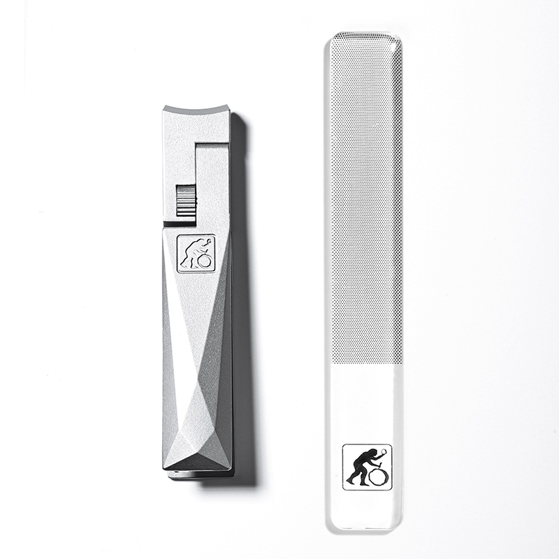 司顿钻石切割飞轮指甲钳+纳米玻璃锉STD074B（单位：套） 不锈钢色