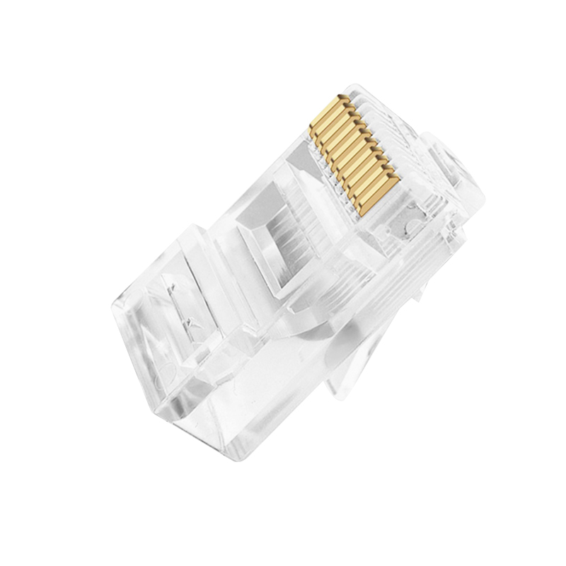 信霆 RJ4810P10C02 10P10C 3U 非屏蔽 水晶头 透明 100个/包 无色