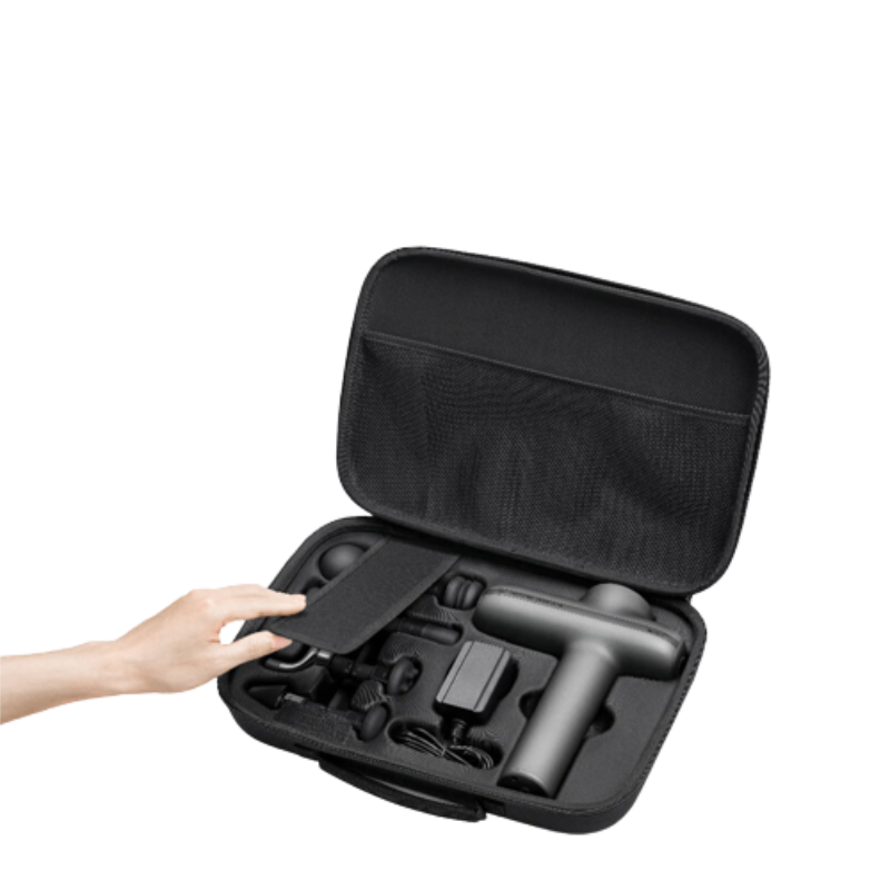 沃乐小米有品专业级筋膜枪Pro【8款硅胶按摩头顶配版】深层肌肉按摩仪健身腰部肩颈放松器经膜机 台 黑色