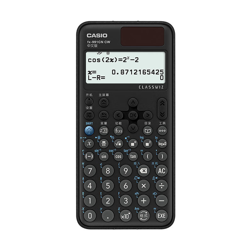 卡西欧（CASIO）fx-991CN CW科学函数计算器fx-991升级款大学生物理化学生物竞赛学习考试黑白经典 个 黑色