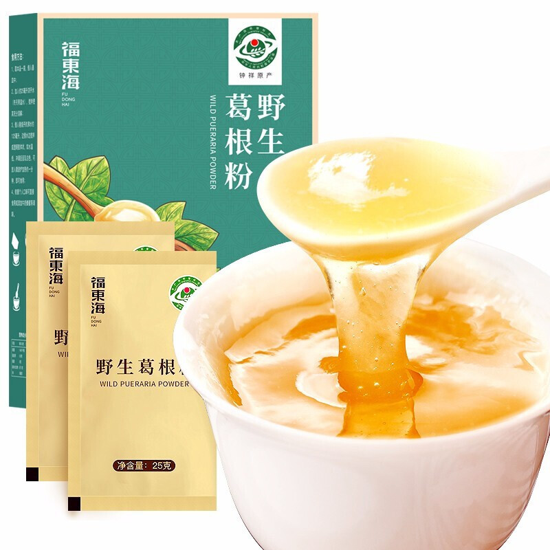 福东海 野生葛根粉 500g 代餐粉 盒 绿色
