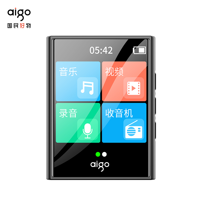 爱国者 aigo 数码音乐播放器 MP3-301 个 黑色