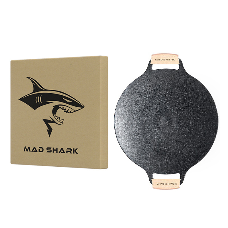 狂鲨 多功能麦饭石不粘锅烧烤盘 CFSKP002通用款(单位：个） (中,3-5人)33CM