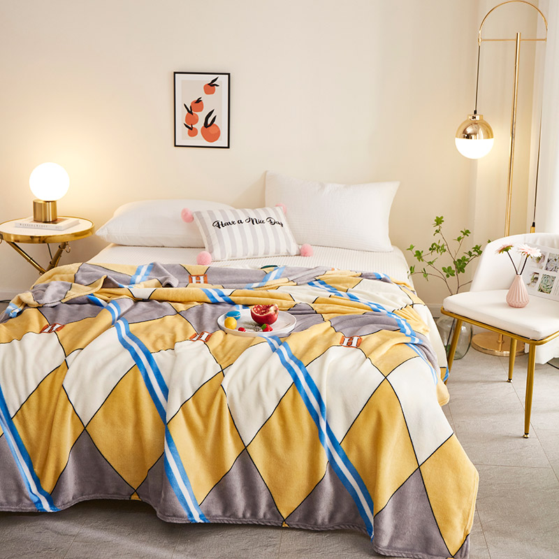 帛享家纺 法兰绒印花毯 SKTK-1421 单位（条） 诺言 1.5*2.0米