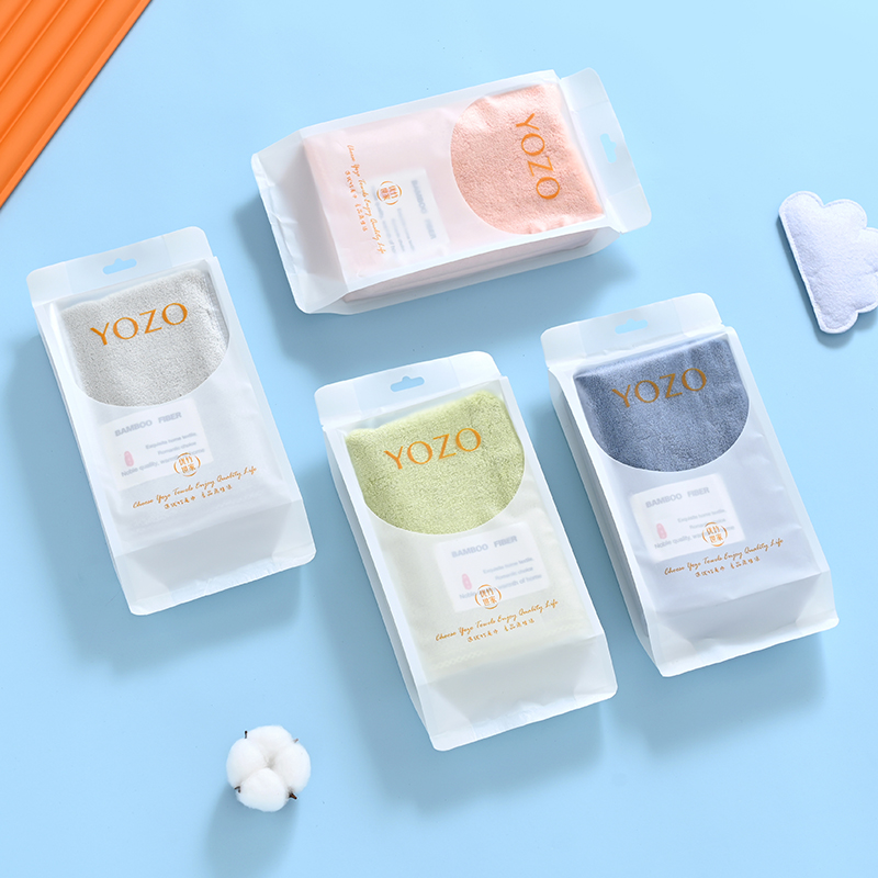 优竹世家 YOZO 竹轩-A 5A抗菌竹纤维毛巾（34*75cm 105g）单条塑封袋装（单位：条） 混色随机