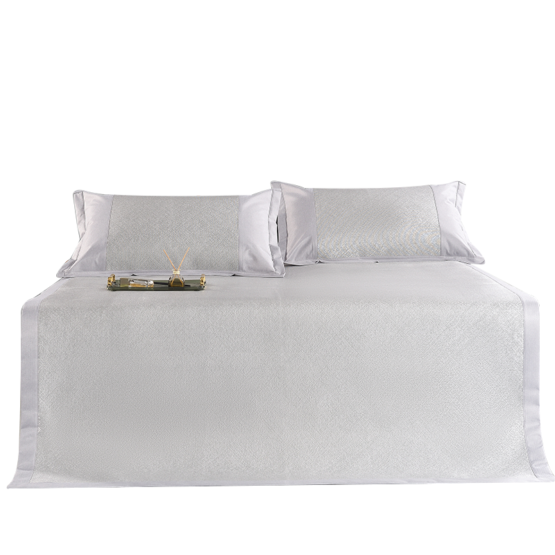 红秀世纺 手工高级冰丝席SF2303-T002  180x200(cm)（件） 浅灰色