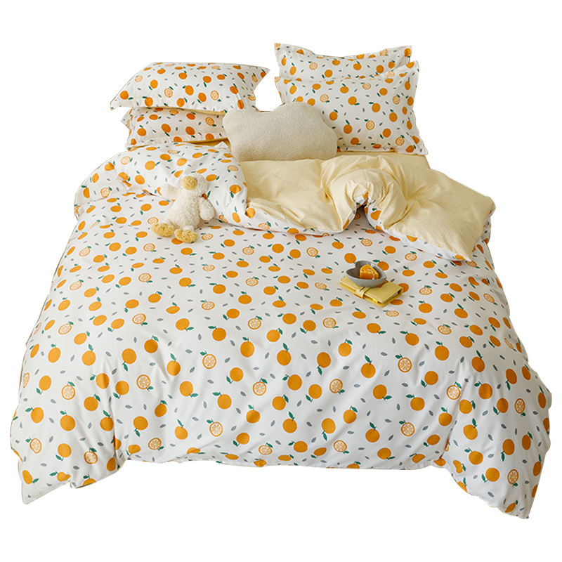 红秀世纺 雅致套件HX2212-T001  200x230(cm)（件） 橙色