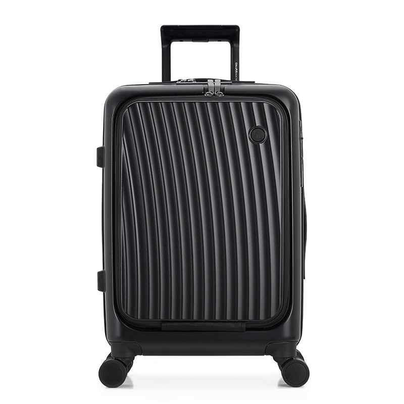 爱华仕（OIWAS） 纯PC前开盖拉杆箱行李箱OCX6641-20(单位：个)黑色 曜石黑