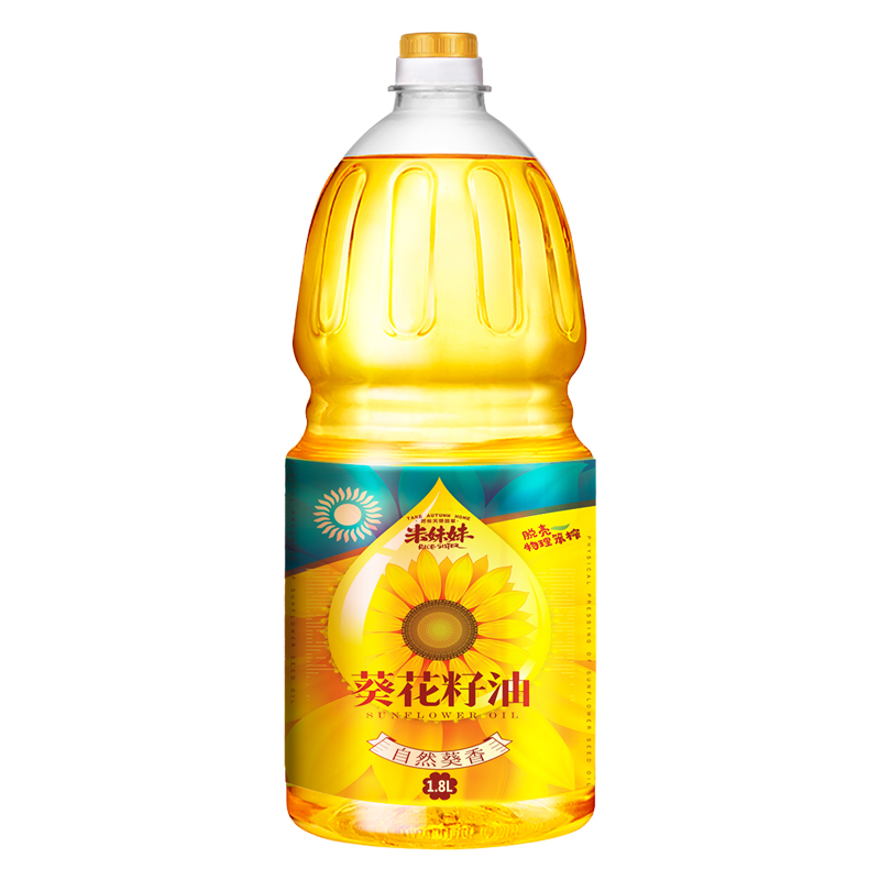 米妹妹葵花籽油1.8L（单位：桶） 黄色
