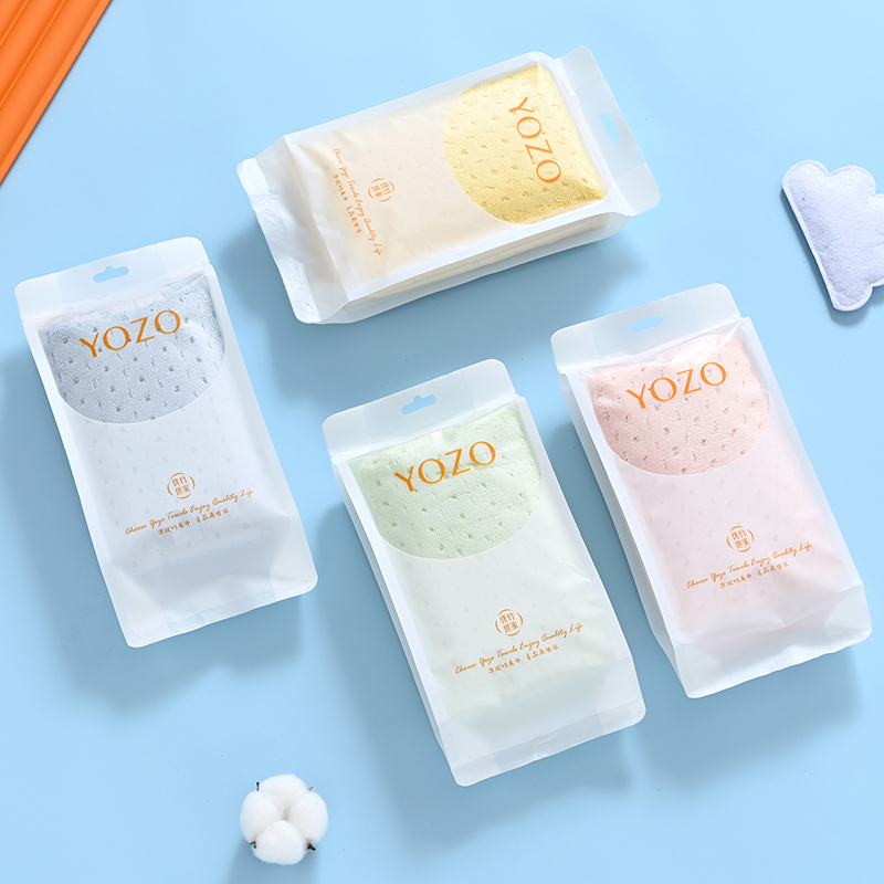 优竹世家YOZO初爱-A 5A抗菌A类微米纱毛巾（33*72cm 110g）单条塑封袋装（单位：条） 混色随机