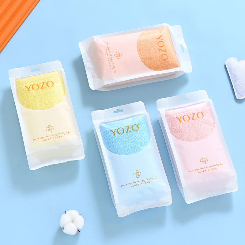 优竹世家YOZO艾米-A  5A抗菌A类长绒棉毛巾（36*72cm 98g）单条塑封袋装（单位：条） 混色随机