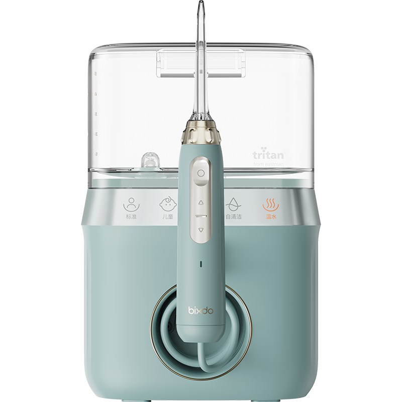 倍至（bixdo） 台式冲牙器小温泉家用大容量温水洗牙器水牙线敏感牙正畸适用护龈家庭款洁牙器/个 静谧绿