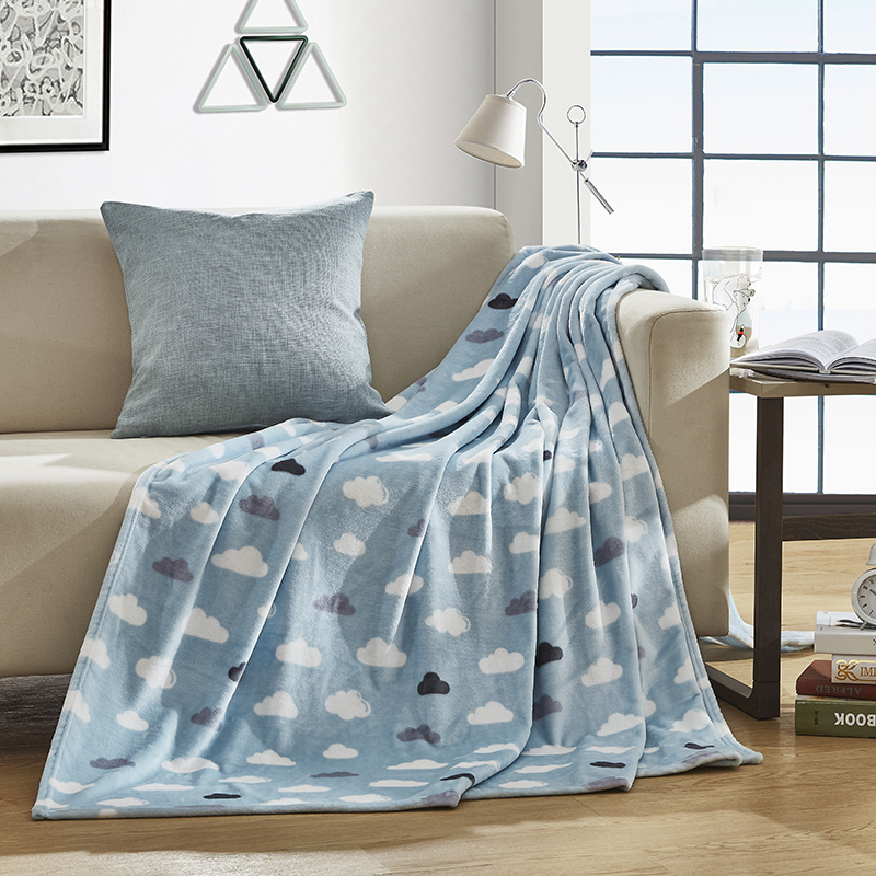 罗莱生活荣誉出品LOVO特丽斯法兰绒毯150*200cm  