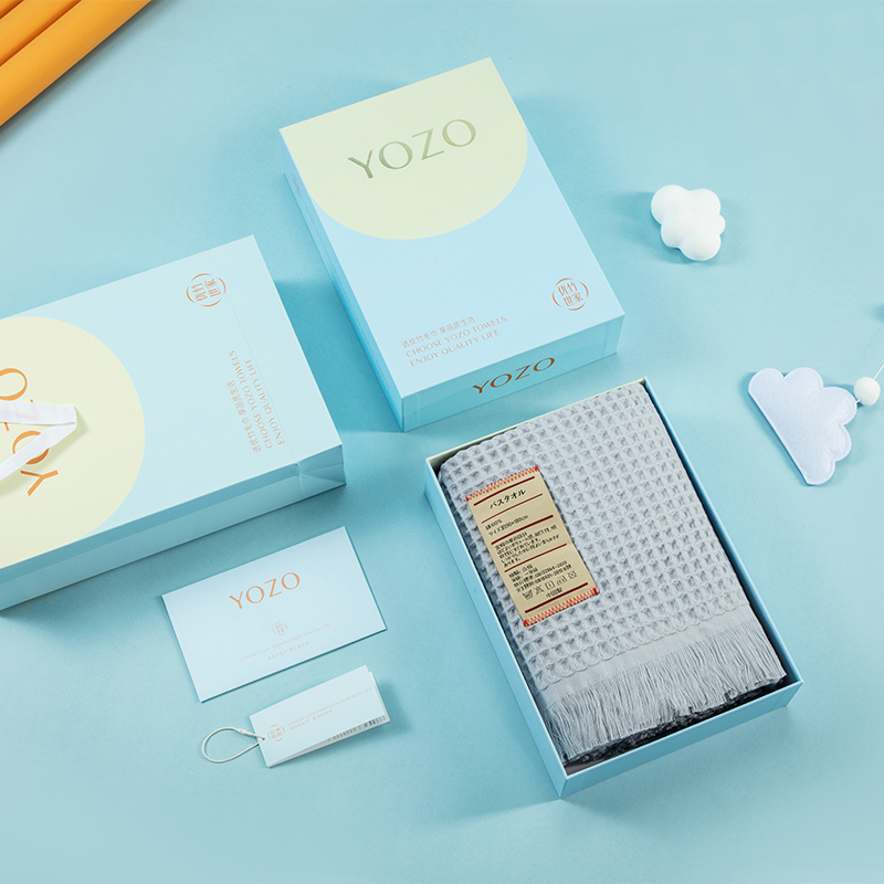 优竹世家YOZO公主田园-8  5A抗菌纯棉纱布披肩毯1条礼盒装（单位：套） 混色随机